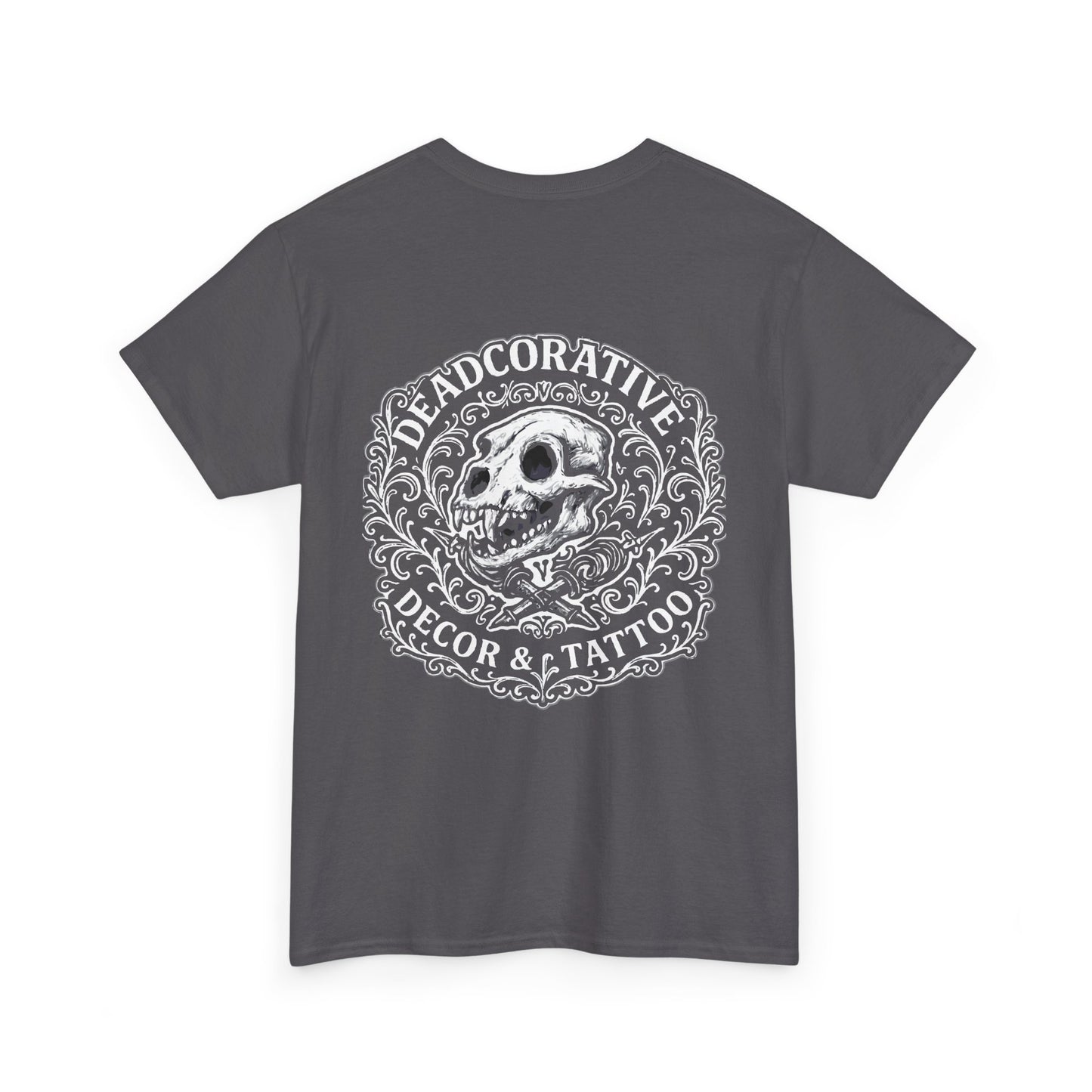 DeadCorative Logo Tee — “Deadcorative Decor & Tattoo” Graphic T-Shirt
