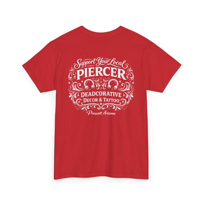 'Support Your Local Piercer' Graphic T‑Shirt — Deadcorative graphic T-Shirt