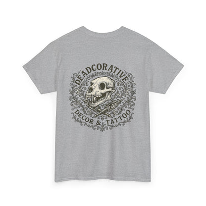 DeadCorative Logo Tee — “Deadcorative Decor & Tattoo” Graphic T-Shirt
