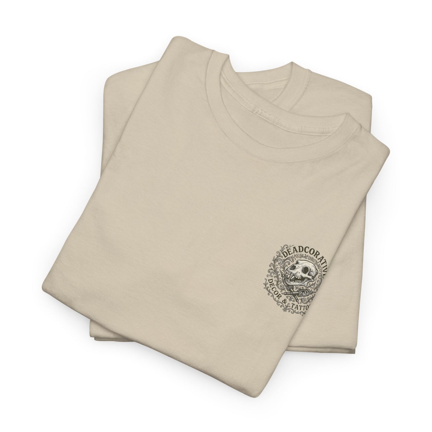 DeadCorative Logo Tee — “Deadcorative Decor & Tattoo” Graphic T-Shirt