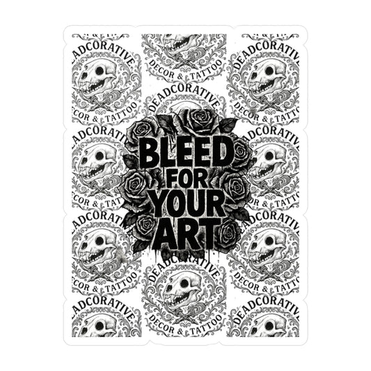 Bleed For Your Art Kiss-Cut Vinyl Sticker Sheet
