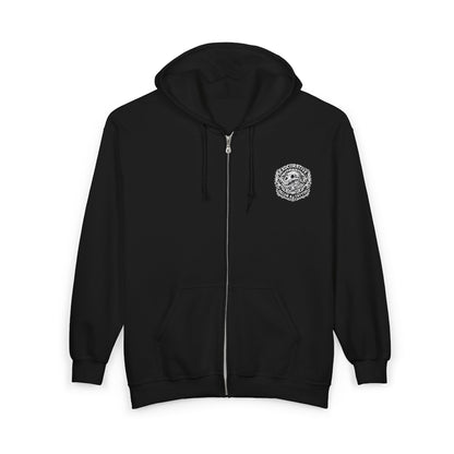 ‘Support Your Local Tattoo Shop’ Full-Zip Jacket — Deadcorative Graphic Zip-Up Jacket