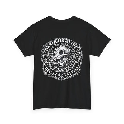 DeadCorative Logo Tee — “Deadcorative Decor & Tattoo” Graphic T-Shirt