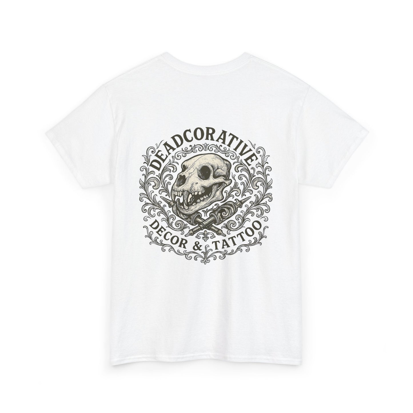 DeadCorative Logo Tee — “Deadcorative Decor & Tattoo” Graphic T-Shirt