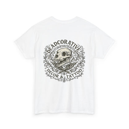 DeadCorative Logo Tee — “Deadcorative Decor & Tattoo” Graphic T-Shirt