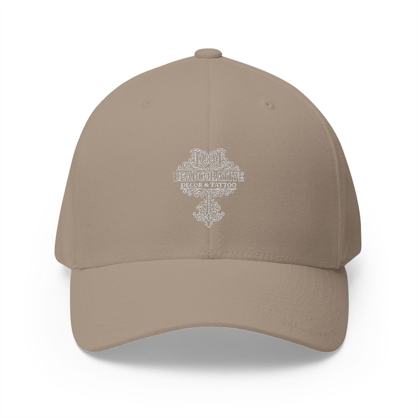 Deadcorative Embroidered Logo Cap — Structured Closed-Back Baseball Hat