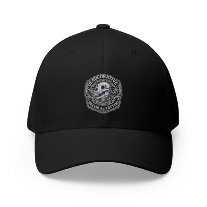 Embroidered Skull Coin Cap — Vintage Pirate Skull Embroidery Baseball Hat