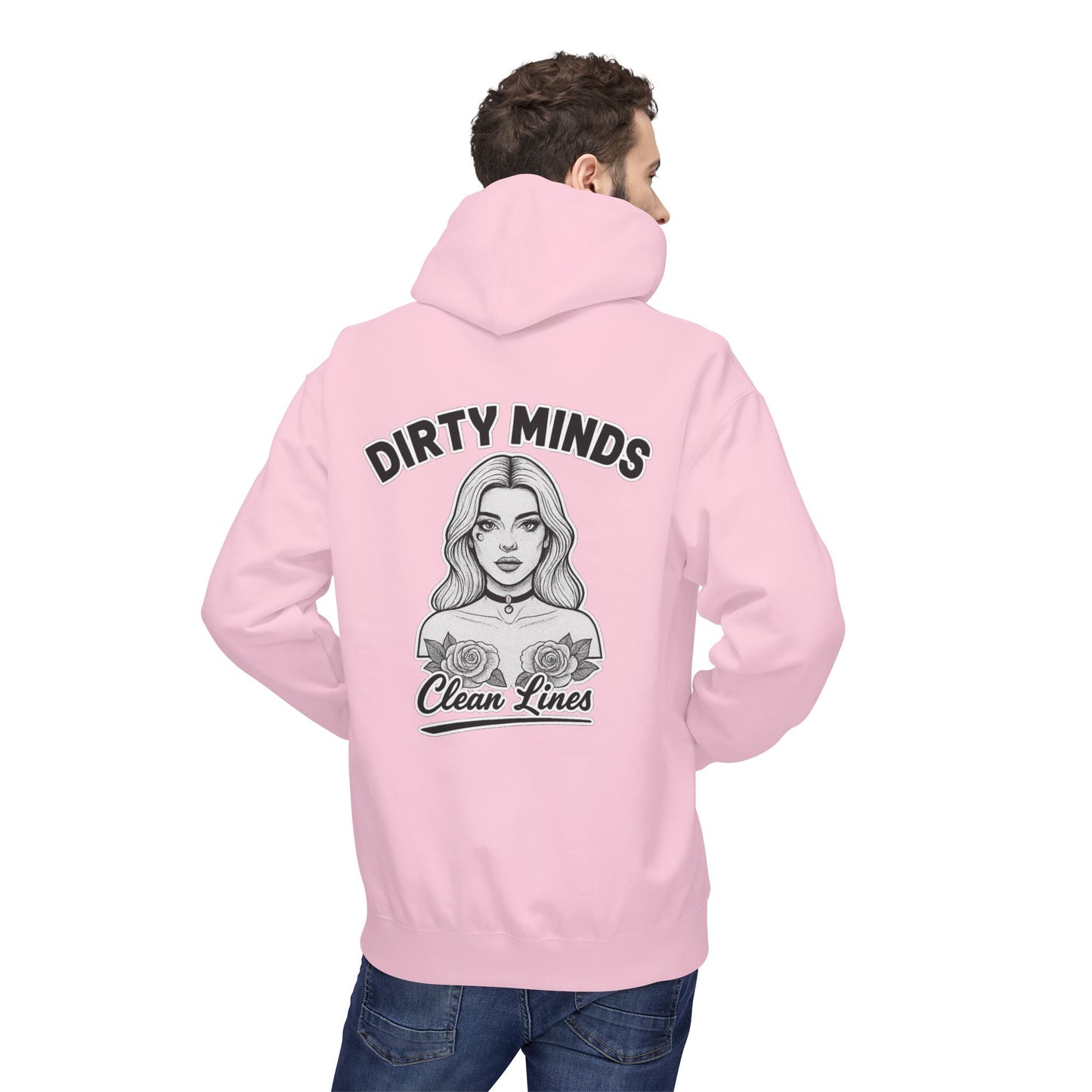 Dirty Minds Clean Lines Hoodie — Deadcorative Pullover Hoodie
