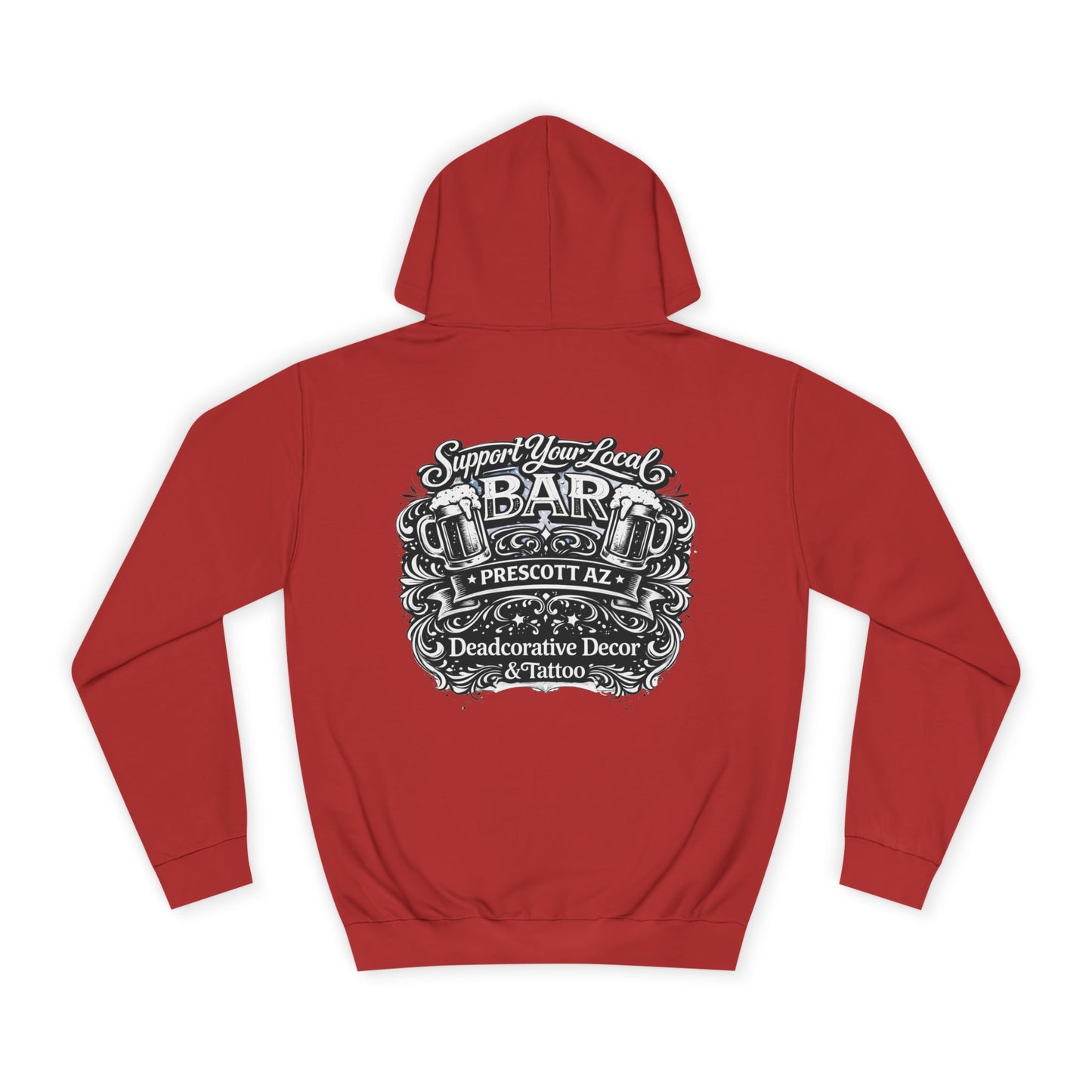 'Support Your Local Bar' Graphic — Deadcorative Graphic Pullover Hoodie