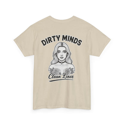 ‘Dirty Minds Clean Lines’ T-Shirt - Deadcorative Graphic Tee
