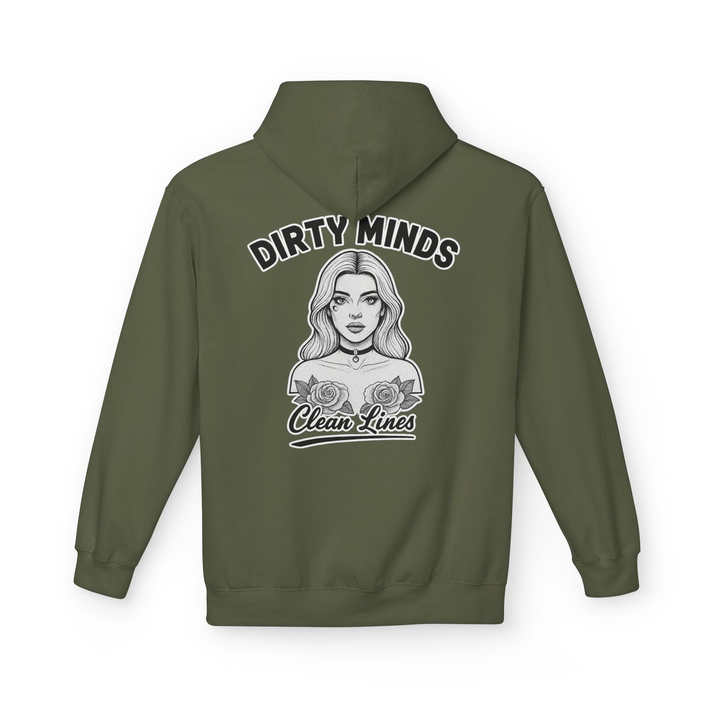 Dirty Minds Clean Lines Hoodie — Deadcorative Pullover Hoodie