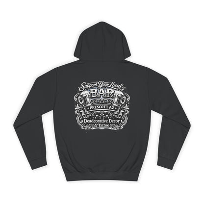 'Support Your Local Bar' Graphic — Deadcorative Graphic Pullover Hoodie