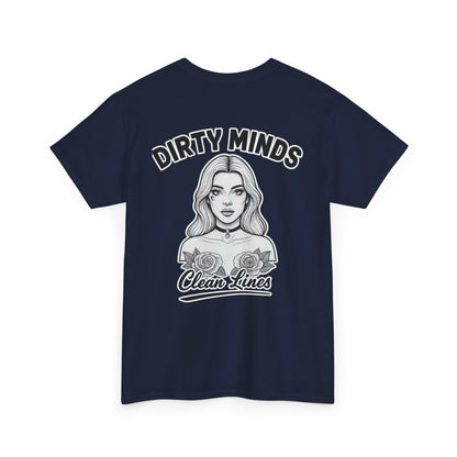 ‘Dirty Minds Clean Lines’ T-Shirt - Deadcorative Graphic Tee