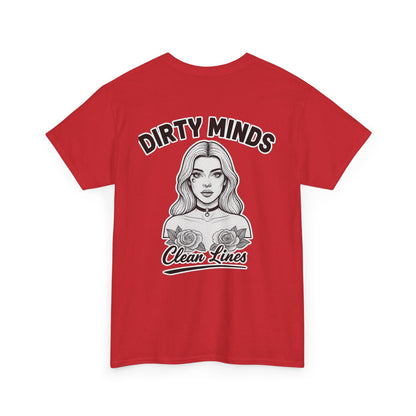 ‘Dirty Minds Clean Lines’ T-Shirt - Deadcorative Graphic Tee