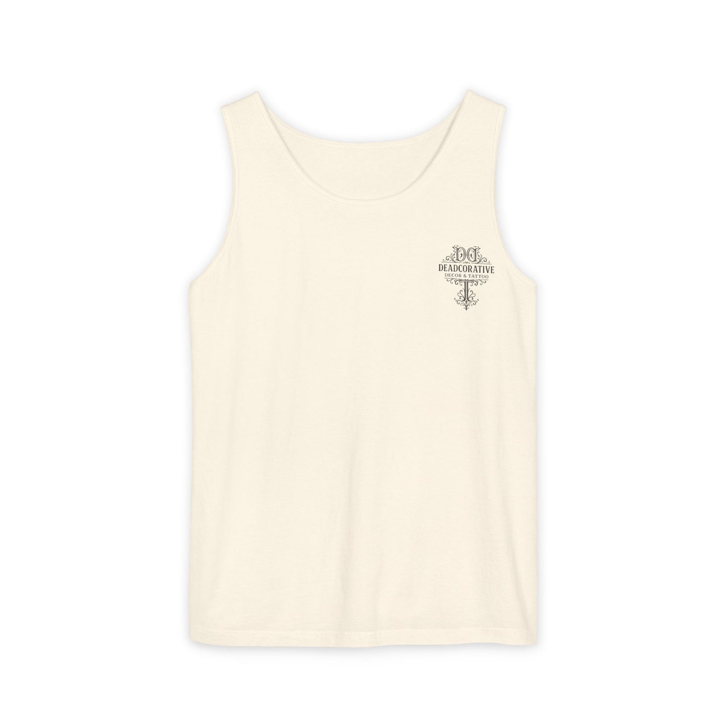 'Bottle Up / Needle Down' Tank Top — Deadcorative Graphic Tank Top