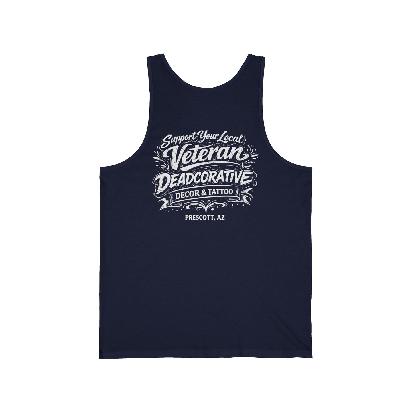'Support Your Local Veteran' Graphic Tank Top — Deadcorative Graphic Tank Top