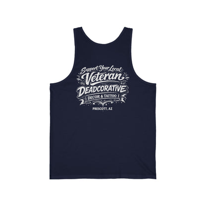'Support Your Local Veteran' Graphic Tank Top — Deadcorative Graphic Tank Top