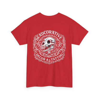 DeadCorative Logo Tee — “Deadcorative Decor & Tattoo” Graphic T-Shirt