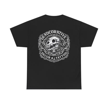 DeadCorative Logo Tee — “Deadcorative Decor & Tattoo” Graphic T-Shirt