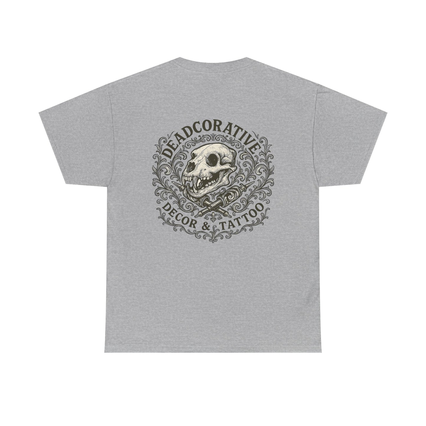 DeadCorative Logo Tee — “Deadcorative Decor & Tattoo” Graphic T-Shirt