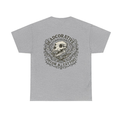 DeadCorative Logo Tee — “Deadcorative Decor & Tattoo” Graphic T-Shirt