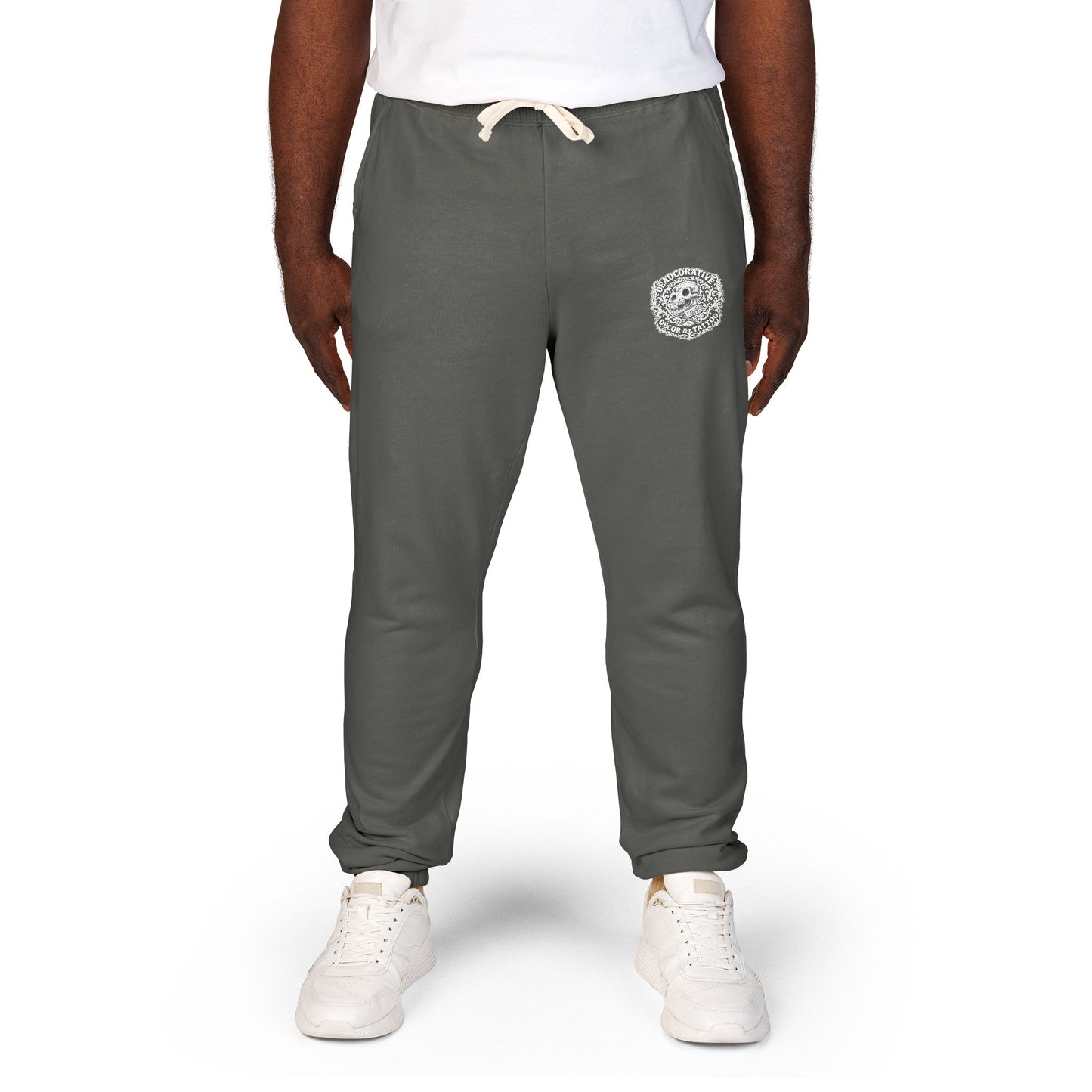 DeadCorative Logo Fleece Sweatpants — DeadCorative Logo Graphic Joggers