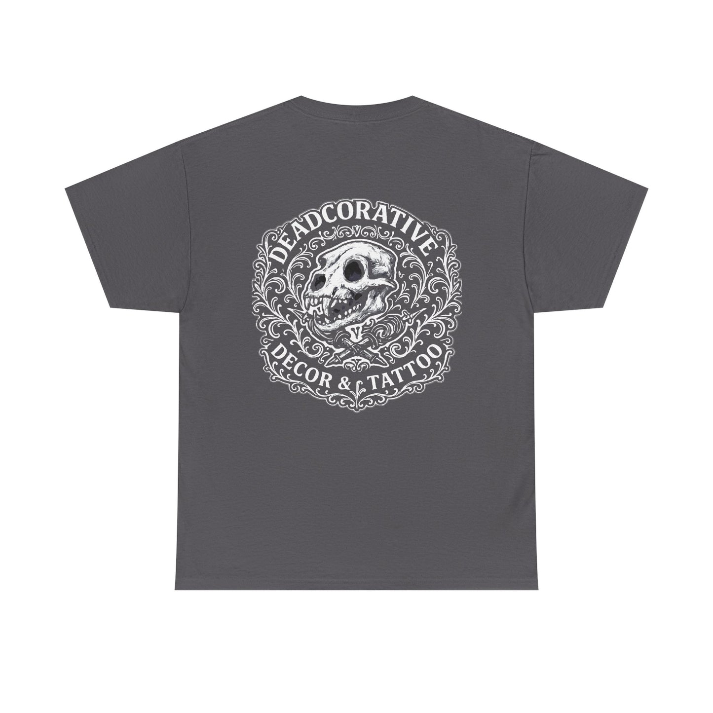 DeadCorative Logo Tee — “Deadcorative Decor & Tattoo” Graphic T-Shirt