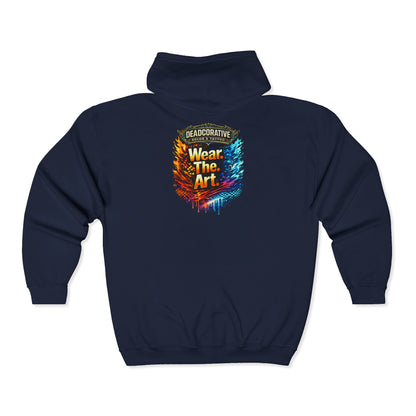 ‘Wear. The. Art.’ Full-Zip Jacket — Deadcorative Graphic Jacket