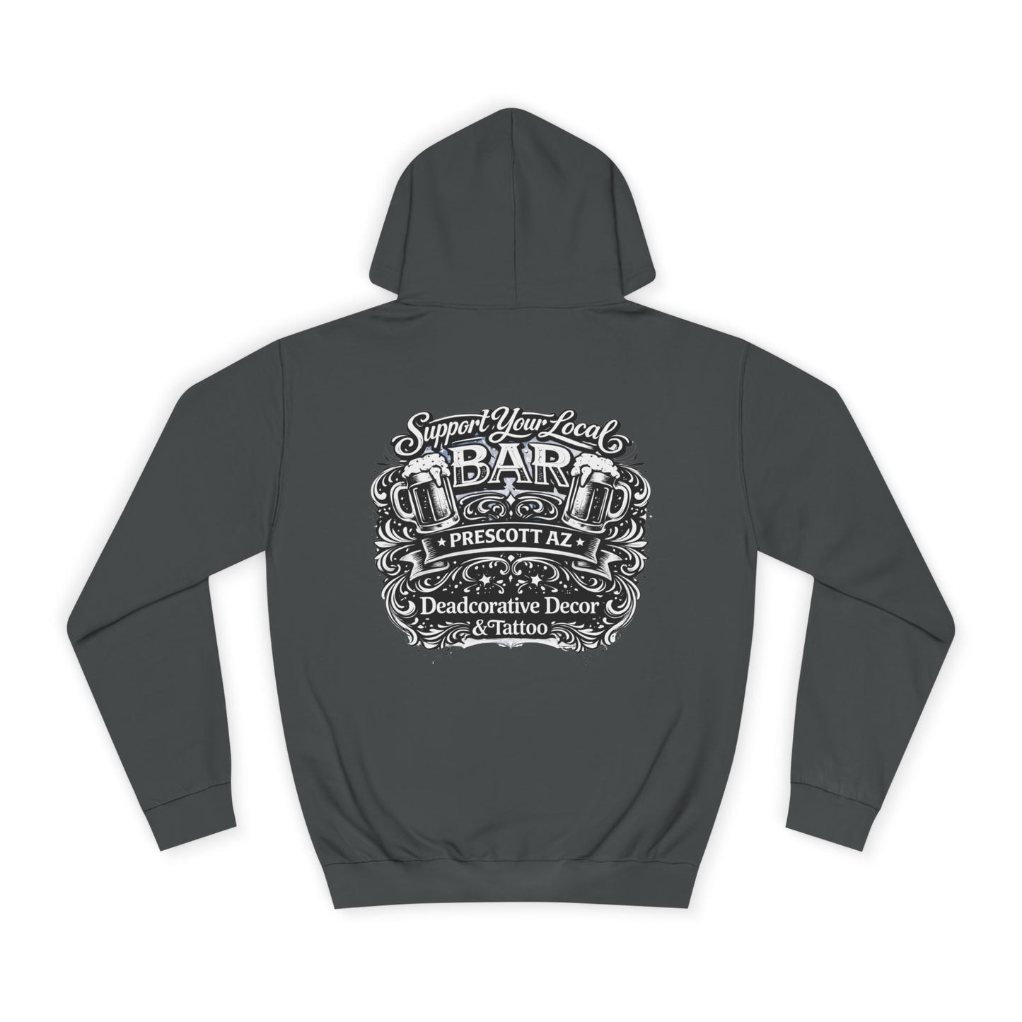 'Support Your Local Bar' Graphic — Deadcorative Graphic Pullover Hoodie