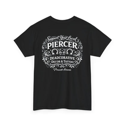 'Support Your Local Piercer' Graphic T‑Shirt — Deadcorative graphic T-Shirt