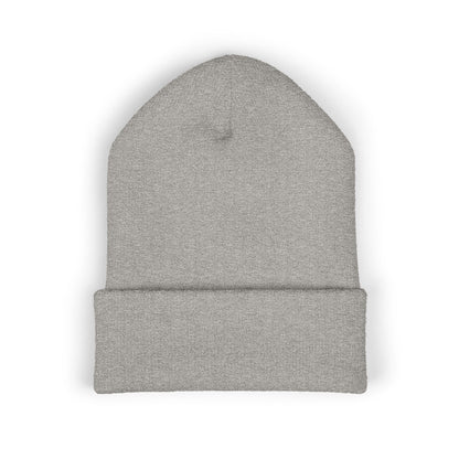 Embroidered 'Deadcorative' Classic Cuffed Beanie — Minimal Logo Knit Hat