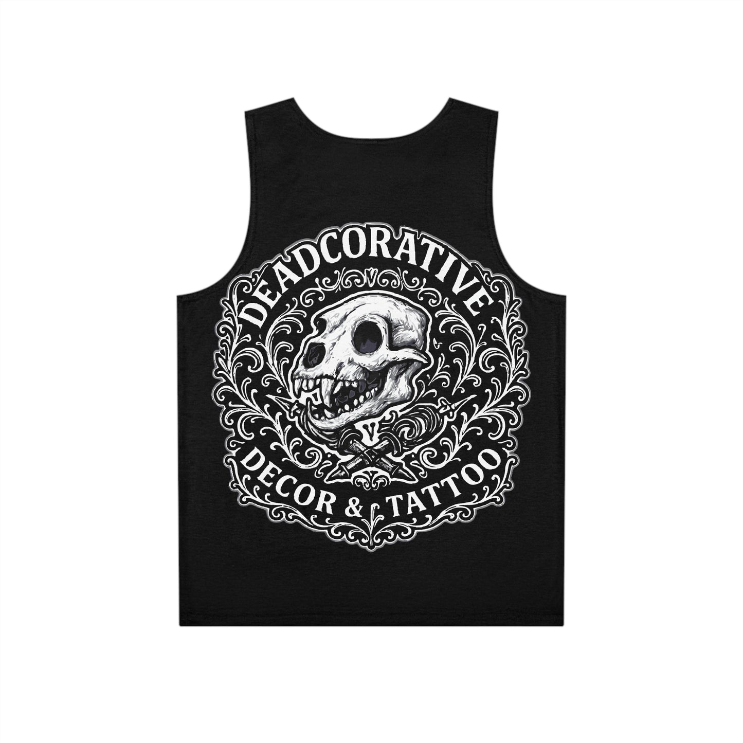 DeadCorative Logo Tank Top — DeadCorative Decor & Tattoo Graphic Tank