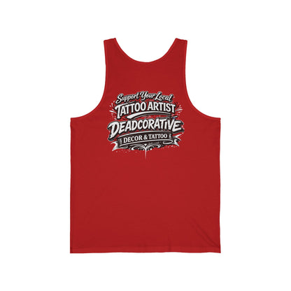 ‘Support Your Local Tattoo Artist’ Tank Top - Deadcorative Graphic Tank Top