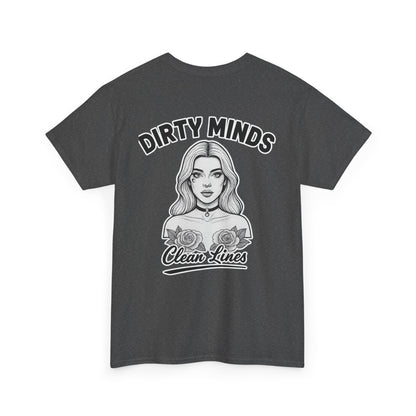‘Dirty Minds Clean Lines’ T-Shirt - Deadcorative Graphic Tee