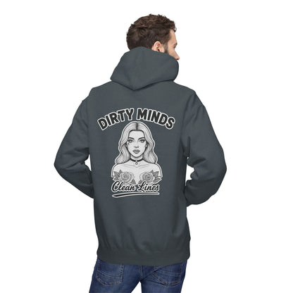 Dirty Minds Clean Lines Hoodie — Deadcorative Pullover Hoodie