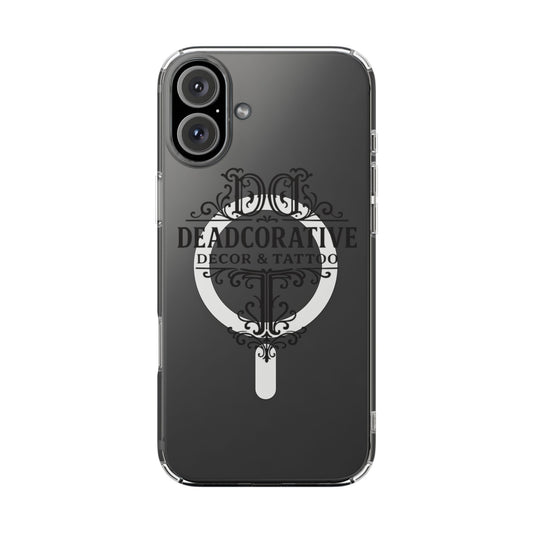DeadCorative Logo Clear Magnetic Phone Case — Deadcorative Decor & Tattoo Logo