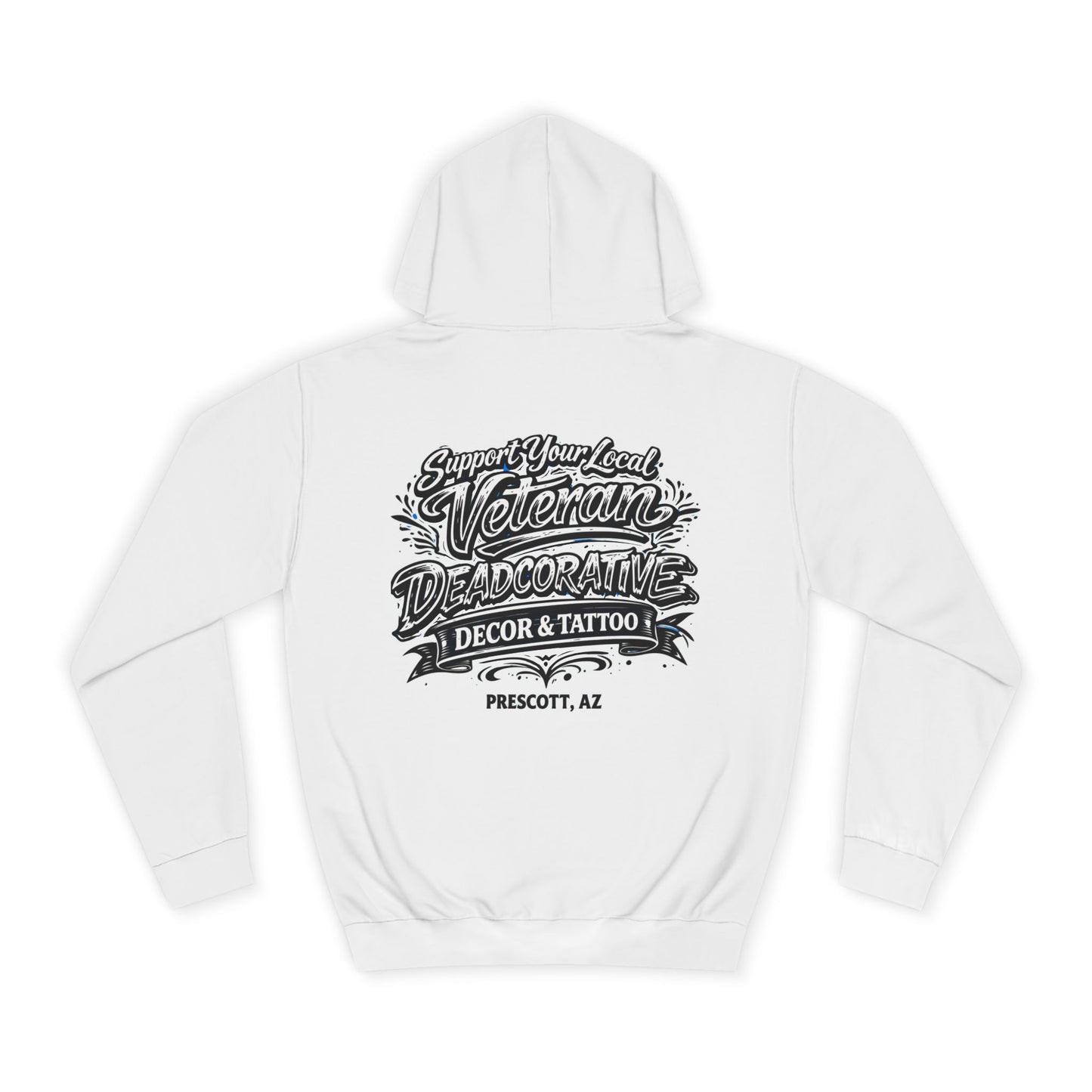 'Support Your Local Veteran' Graphic Hoodie – Deadcorative Graphic Pullover