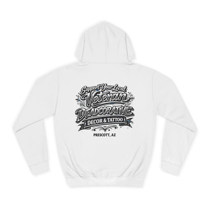 'Support Your Local Veteran' Graphic Hoodie – Deadcorative Graphic Pullover