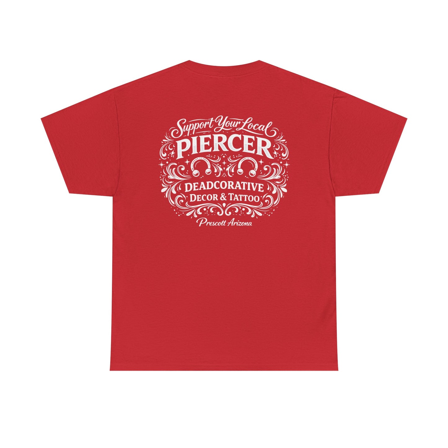 'Support Your Local Piercer' Graphic T‑Shirt — Deadcorative graphic T-Shirt