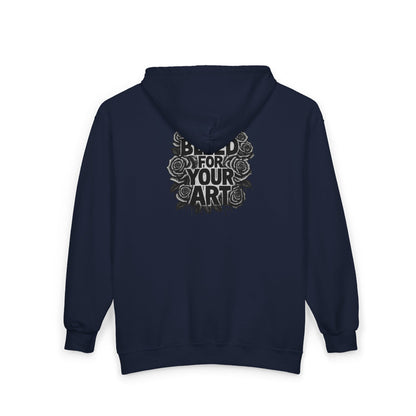'Bleed For Your Art' Full-Zip Hoodie – DeadCorative Graphic Zip-Up Hoodie