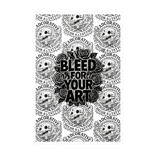 Bleed For Your Art Kiss-Cut Vinyl Sticker Sheet