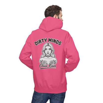 Dirty Minds Clean Lines Hoodie — Deadcorative Pullover Hoodie