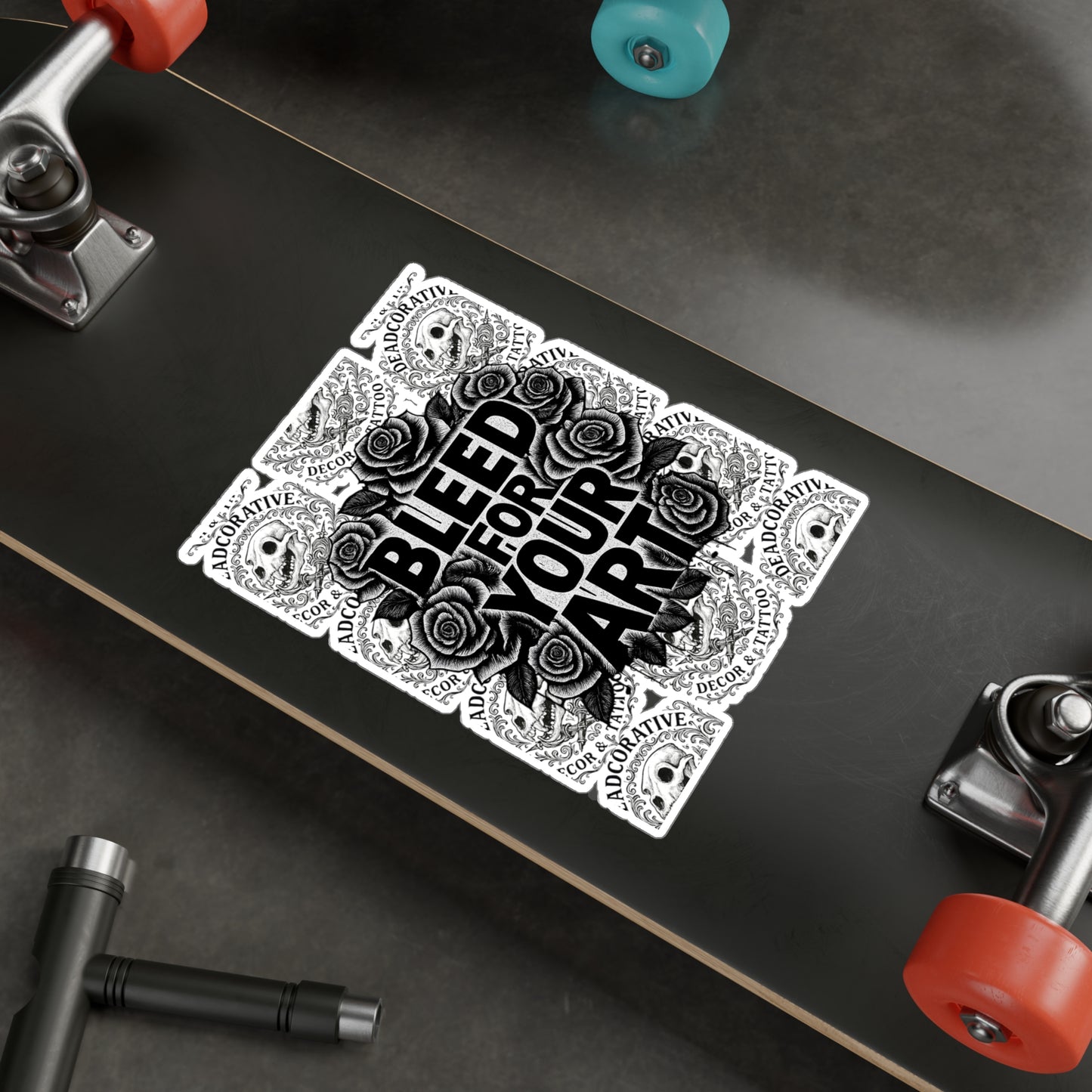 'Bleed For Your Art' Vinyl Sticker Sheet - DeadCorative Shop Vinyl Sticker
