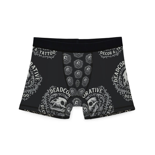 Vintage Deadcorative Logo Men's Boxers — Retro Boxer Briefs
