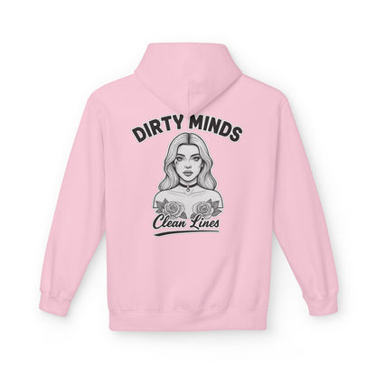 Dirty Minds Clean Lines Hoodie — Deadcorative Pullover Hoodie