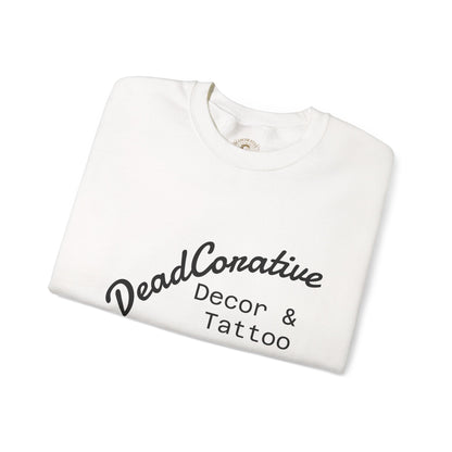 "Deadcorative Decor & Tattoo" Logo Crewneck Sweatshirt