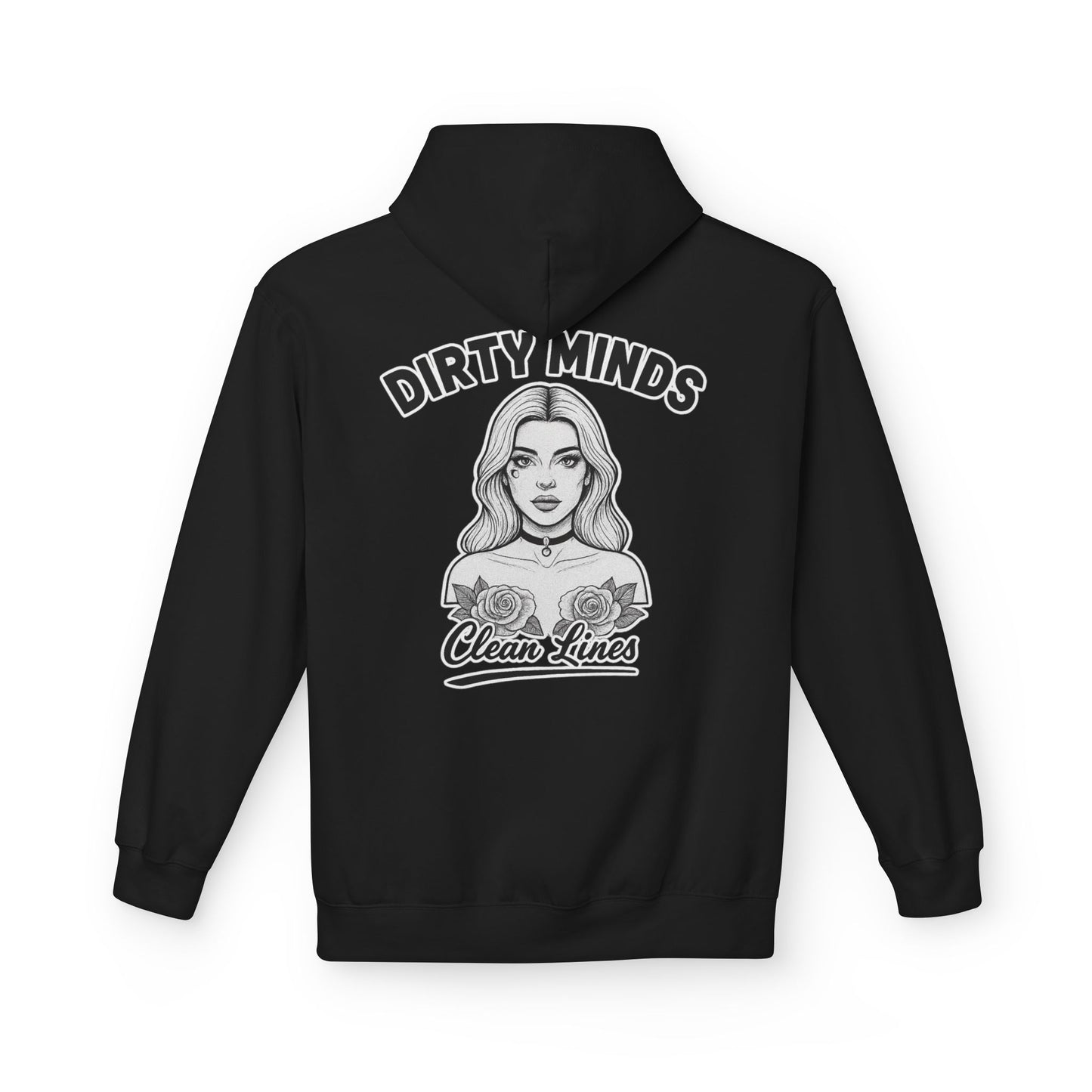Dirty Minds Clean Lines Hoodie — Deadcorative Pullover Hoodie