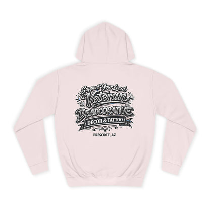 'Support Your Local Veteran' Graphic Hoodie – Deadcorative Graphic Pullover