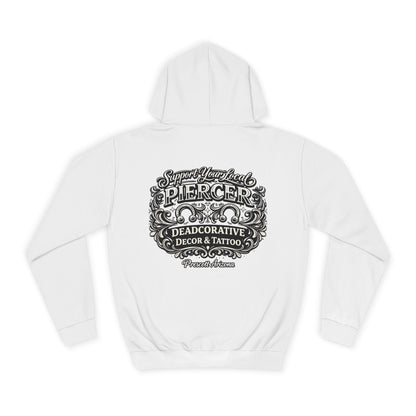 'Support Your Local Piercer' Hoodie — Deadcorative Graphic Pull-Over Hoodie