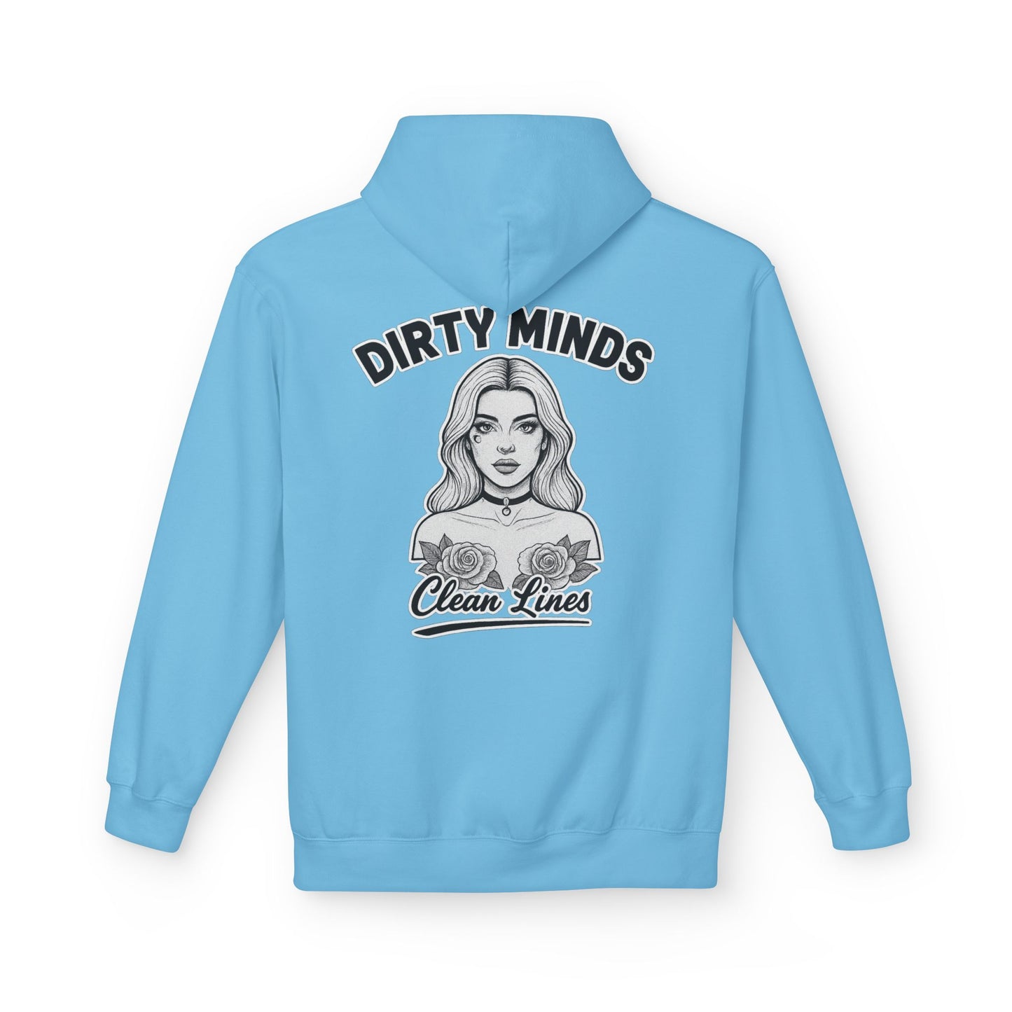 Dirty Minds Clean Lines Hoodie — Deadcorative Pullover Hoodie